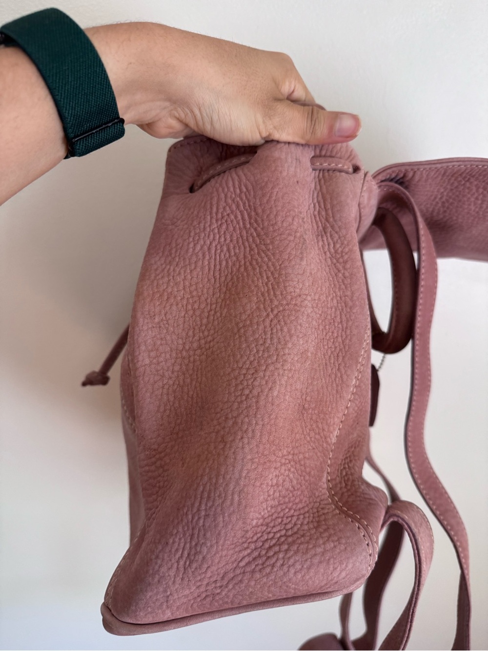 Vintage Coach Nubuc Sonoma Small Backpack (4938) in Rose Pink - Picture 6 of 16